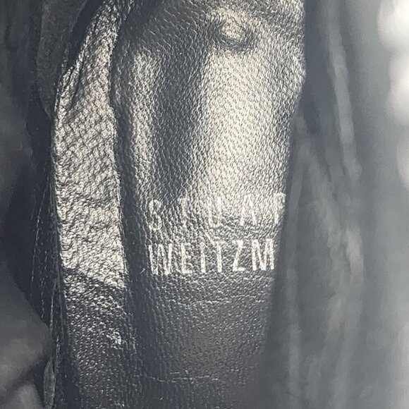STUART WEITZMAN Gorby Waterproof Gore-Tex Quilted Bootie Black Zip - Picture 10 of 11